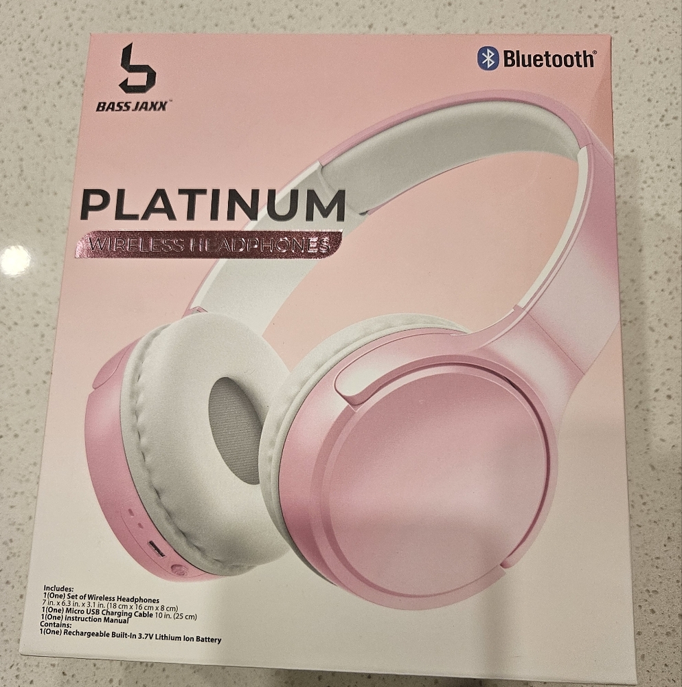 Platinum Over-Ear Wireless Headphones - Pink